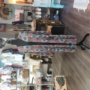 LulaRoe med long pixel duster. NWOT